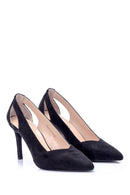 Women's Heel Detailed Suede Stiletto | Derimod Women's Heel Detailed Suede Stiletto | Derimod