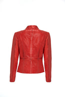 Riva Women's Leather Jacket | Derimod Riva Women's Leather Jacket | Derimod
