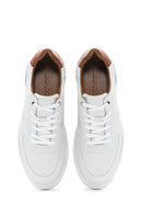 Erkek Beyaz Deri Sneaker | Derimod Erkek Beyaz Deri Sneaker | Derimod