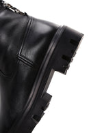 Women's Black Leather Zipper Classic Boots | Derimod Women's Black Leather Zipper Classic Boots | Derimod