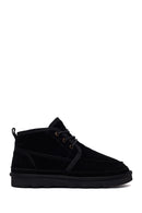 Male Black Lace-up Suede Casual Boots | Derimod Male Black Lace-up Suede Casual Boots | Derimod