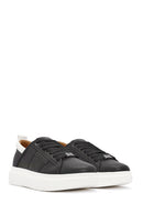 ACBC x Derimod Men's Black Lace-Up Sneakers | Derimod ACBC x Derimod Men's Black Lace-Up Sneakers | Derimod