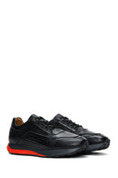 Erkek Siyah Deri Sneaker | Derimod Erkek Siyah Deri Sneaker | Derimod