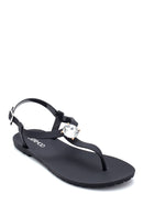 Women's Stone Detailed Sandals | Derimod Women's Stone Detailed Sandals | Derimod