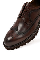 Men's Brown Lace-Up Thick-Soled Leather Casual Shoes | Derimod Men's Brown Lace-Up Thick-Soled Leather Casual Shoes | Derimod