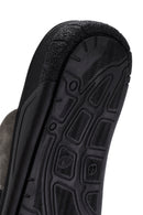 Men's Gray Flip Flop Nubuck Leather Slippers | Derimod Men's Gray Flip Flop Nubuck Leather Slippers | Derimod