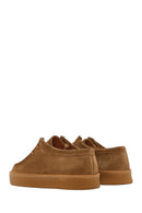 Women's Tan Suede Leather Masculine Shoes | Derimod Women's Tan Suede Leather Masculine Shoes | Derimod