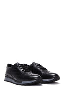 Erkek Siyah Deri Sneaker | Derimod Erkek Siyah Deri Sneaker | Derimod