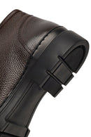 Men's Brown Lace-Up Leather Casual Boot | Derimod Men's Brown Lace-Up Leather Casual Boot | Derimod