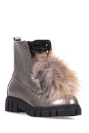 Women's Hairy Leather Boots | Derimod Women's Hairy Leather Boots | Derimod