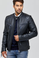 New Bosh Men's Leather Jacket | Derimod New Bosh Men's Leather Jacket | Derimod