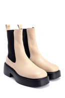 Women's Leather Thick Soled Chelsea Boots | Derimod Women's Leather Thick Soled Chelsea Boots | Derimod