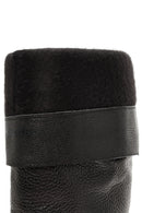 Women's Black Thick Heel Leather Boots | Derimod Women's Black Thick Heel Leather Boots | Derimod