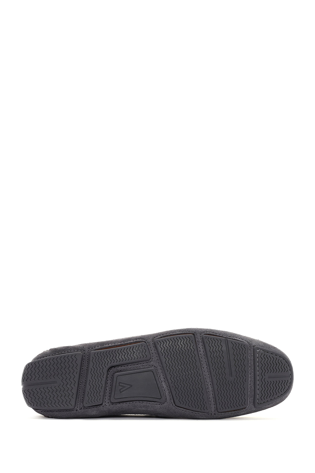 Erkek Gri Süet Deri Loafer