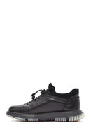 Men's Black Lace-up Leather Sneaker | Derimod Men's Black Lace-up Leather Sneaker | Derimod