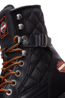 Harley Davidson Kadın Siyah New Worker Deri Postal Bot | Derimod Harley Davidson Kadın Siyah New Worker Deri Postal Bot | Derimod