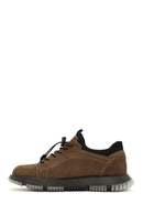 Men's Mink Lace-Up Nubuck Leather Casual Shoes | Derimod Men's Mink Lace-Up Nubuck Leather Casual Shoes | Derimod