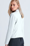 Viola Women's Leather Jacket | Derimod Viola Women's Leather Jacket | Derimod