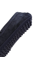 Men's Navy Blue Suede Leather Casual Loafer | Derimod Men's Navy Blue Suede Leather Casual Loafer | Derimod
