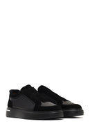 Men's Black Thick-Soled Leather Sneaker | Derimod Men's Black Thick-Soled Leather Sneaker | Derimod