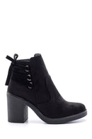 Women's Suede Heeled Boots | Derimod Women's Suede Heeled Boots | Derimod