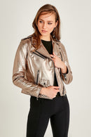 Venice Women's Leather Jacket | Derimod Venice Women's Leather Jacket | Derimod
