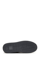 Erkek Siyah Deri Kalın Tabanlı Sneaker | Derimod Erkek Siyah Deri Kalın Tabanlı Sneaker | Derimod
