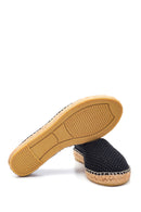 Kadın Siyah Hasır Taban Espadril | Derimod Kadın Siyah Hasır Taban Espadril | Derimod