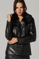 Marianna Women's Leather Jacket | Derimod Marianna Women's Leather Jacket | Derimod