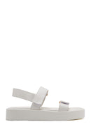 Women's White Thick Soled Sandals | Derimod Women's White Thick Soled Sandals | Derimod
