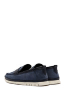 Erkek Lacivert Nubuk Deri Casual Loafer | Derimod Erkek Lacivert Nubuk Deri Casual Loafer | Derimod