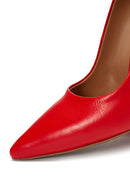 Kadın Kırmızı Deri Stiletto | Derimod Kadın Kırmızı Deri Stiletto | Derimod