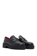 Derimod Gritti Woman Black Leather Masculine Loafer | Derimod Derimod Gritti Woman Black Leather Masculine Loafer | Derimod