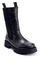 Women's Leather Long Chelsea Boots | Derimod Women's Leather Long Chelsea Boots | Derimod