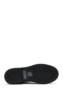 Women's Black Lace-Up Nubuck Leather Boots | Derimod Women's Black Lace-Up Nubuck Leather Boots | Derimod