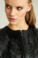 Marisa Women's Leather Jacket | Derimod Marisa Women's Leather Jacket | Derimod