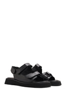 Women's Black Strappy Leather Sandals | Derimod Women's Black Strappy Leather Sandals | Derimod