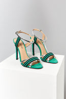 Ankle Strap Women's Heeled Leather Sandals | Derimod Ankle Strap Women's Heeled Leather Sandals | Derimod
