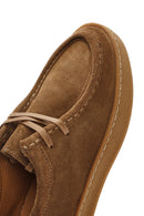 Women's Tan Suede Leather Masculine Shoes | Derimod Women's Tan Suede Leather Masculine Shoes | Derimod