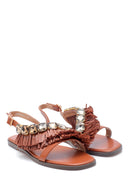 Kadın Casual Taş Detaylı Sandalet | Derimod Kadın Casual Taş Detaylı Sandalet | Derimod