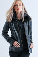 Karen Women's Leather Jacket | Derimod Karen Women's Leather Jacket | Derimod