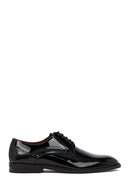 Men's Black Lace-up Patent Leather Classic Shoe | Derimod Men's Black Lace-up Patent Leather Classic Shoe | Derimod