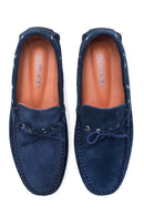 Erkek Lacivert Süet Deri Casual Loafer | Derimod Erkek Lacivert Süet Deri Casual Loafer | Derimod