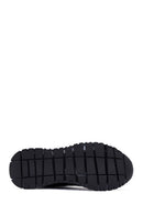 Erkek Siyah Bağcıklı Deri Sneaker | Derimod Erkek Siyah Bağcıklı Deri Sneaker | Derimod