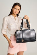Patterned Women's Shoulder Bag | Derimod Patterned Women's Shoulder Bag | Derimod