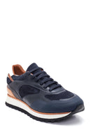 Erkek Deri Süet Detaylı Sneaker | Derimod Erkek Deri Süet Detaylı Sneaker | Derimod