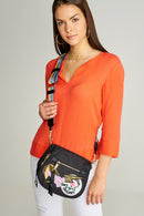 Black Fabric Women's Crossbody Bag | Derimod Black Fabric Women's Crossbody Bag | Derimod