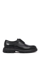 Men's Black Thick-Soled Leather Casual Shoes | Derimod Men's Black Thick-Soled Leather Casual Shoes | Derimod