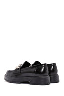 Women's Black Buckle Detailed Leather Masculine Loafer | Derimod Women's Black Buckle Detailed Leather Masculine Loafer | Derimod