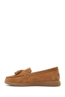 Kadın Taba Süet Deri Comfort Loafer | Derimod Kadın Taba Süet Deri Comfort Loafer | Derimod